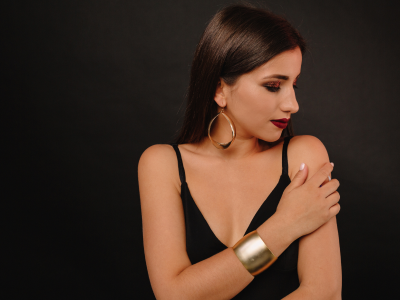 Modern jewelry With Golden Touch